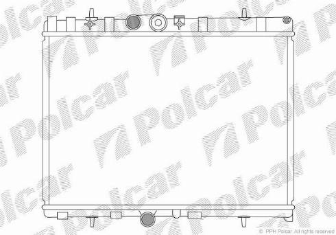 Polcar 572408-2 - Радиатор, охлаждение двигателя avtokuzovplus.com.ua