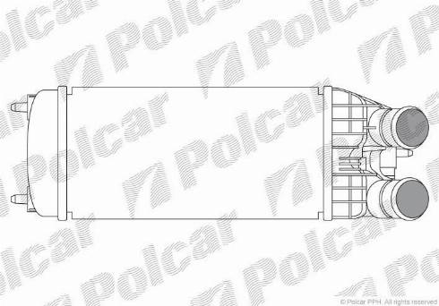 Polcar 5724J8-1 - Интеркулер autocars.com.ua