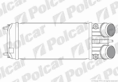 Polcar 5724J8-2 - Интеркулер autocars.com.ua