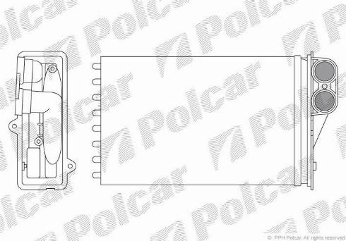 Polcar 5724N81X - Теплообменник, отопление салона avtokuzovplus.com.ua