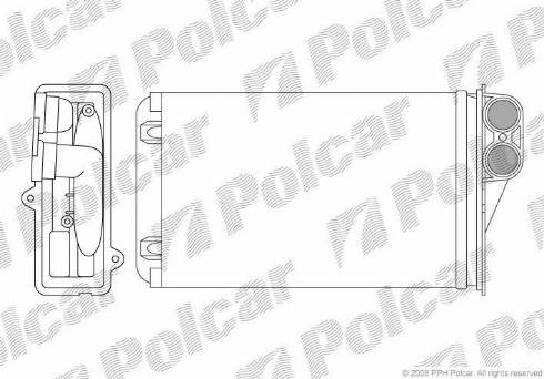 Polcar 5724N8-1 - Теплообменник, отопление салона avtokuzovplus.com.ua