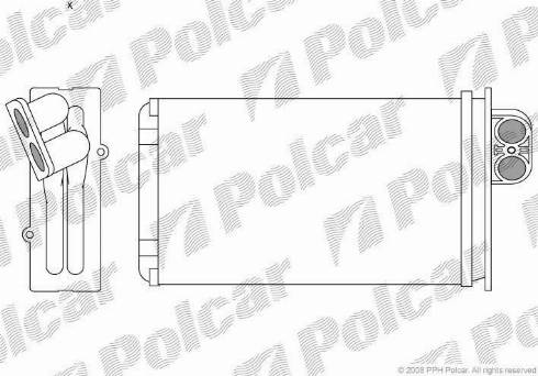 Polcar 5745N81X - Теплообмінник, опалення салону autocars.com.ua