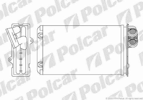 Polcar 5745N8-3 - Теплообменник, отопление салона autodnr.net