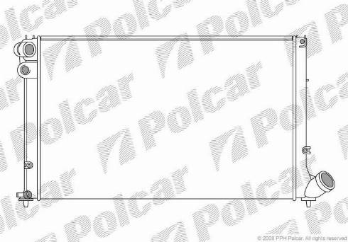 Polcar 5746083X - Радиатор, охлаждение двигателя avtokuzovplus.com.ua