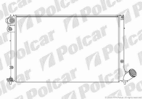 Polcar 5746085X - Радіатор, охолодження двигуна autocars.com.ua