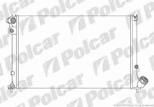 Polcar 574608-5 - Радіатор, охолодження двигуна autocars.com.ua