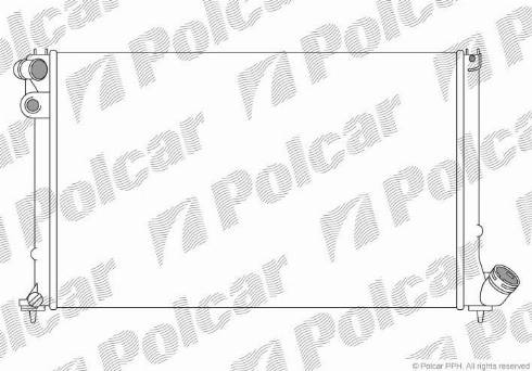 Polcar 574608A3 - Радиатор, охлаждение двигателя avtokuzovplus.com.ua