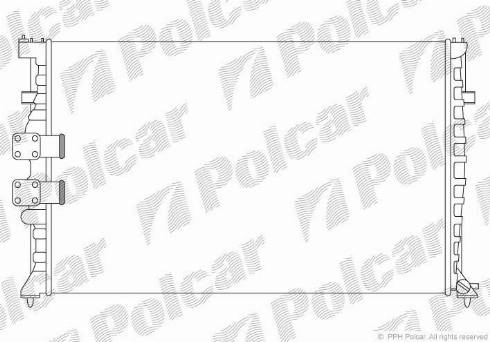 Polcar 574608A7 - Радиатор, охлаждение двигателя autodnr.net