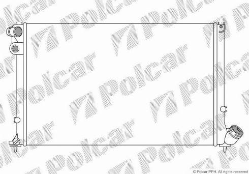 Polcar 574608B2 - Радіатор, охолодження двигуна autocars.com.ua