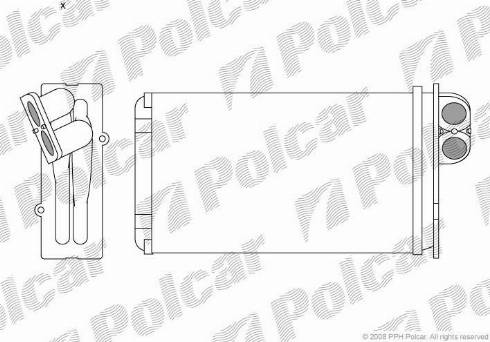 Polcar 5746N81X - Теплообменник, отопление салона avtokuzovplus.com.ua