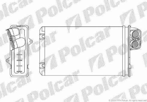 Polcar 5746N8-1 - Теплообменник, отопление салона avtokuzovplus.com.ua