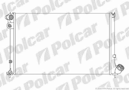 Polcar 574708-1 - Радіатор, охолодження двигуна autocars.com.ua