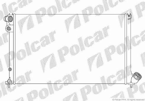 Polcar 574708A2 - Радіатор, охолодження двигуна autocars.com.ua