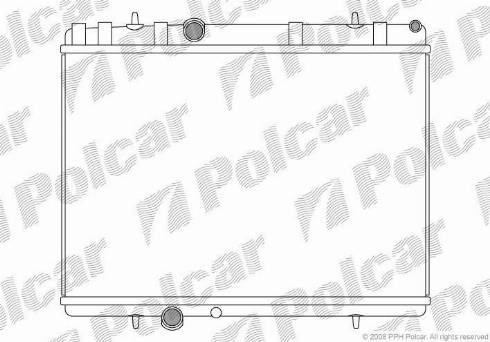 Polcar 5748085X - Радиатор, охлаждение двигателя avtokuzovplus.com.ua