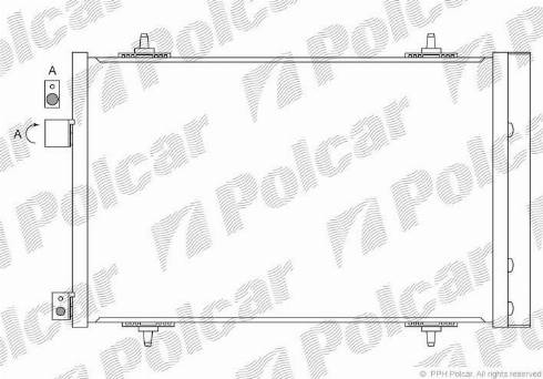 Polcar 5748K85X - Конденсатор, кондиціонер autocars.com.ua