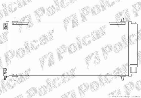 Polcar 5748K8C2 - Конденсатор кондиционера autodnr.net