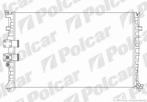 Polcar 575008A1 - Радіатор, охолодження двигуна autocars.com.ua