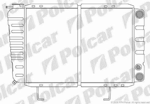 Polcar 575508-4 - Радіатор, охолодження двигуна autocars.com.ua