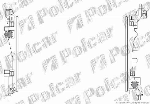 Polcar 576008A1 - Радиатор, охлаждение двигателя avtokuzovplus.com.ua