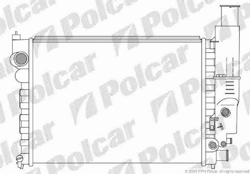 Polcar 5765081X - Радіатор, охолодження двигуна autocars.com.ua