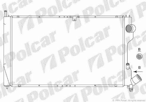 Polcar 5765084X - Радіатор, охолодження двигуна autocars.com.ua