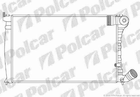 Polcar 576508-5 - Радиатор, охлаждение двигателя avtokuzovplus.com.ua