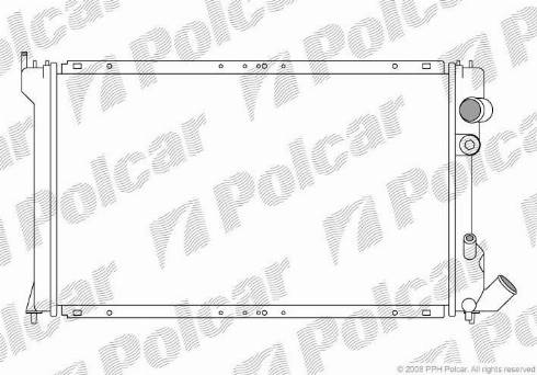 Polcar 576508A4 - Радіатор, охолодження двигуна autocars.com.ua