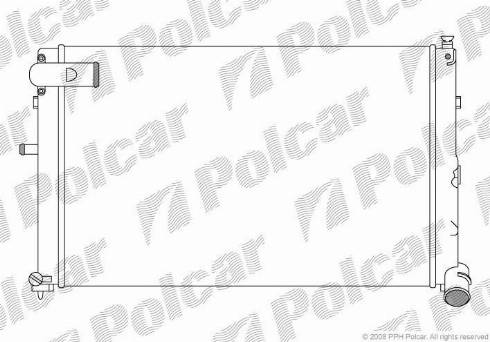 Polcar 576508A7 - Радіатор, охолодження двигуна autocars.com.ua