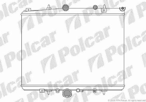 Polcar 5766081X - Радіатор, охолодження двигуна autocars.com.ua