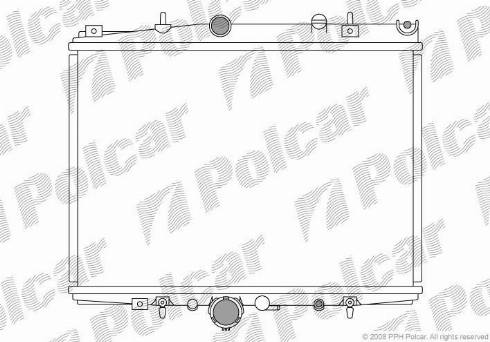 Polcar 576608-1 - Радіатор, охолодження двигуна autocars.com.ua