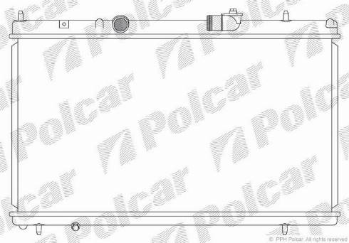 Polcar 576608-3 - Радіатор, охолодження двигуна autocars.com.ua