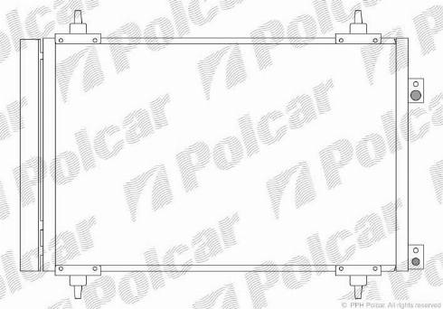 Polcar 5780K8C1S - Конденсатор, кондиціонер autocars.com.ua