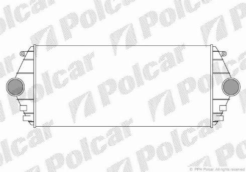 Polcar 5786J81X - Интеркулер autocars.com.ua