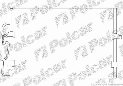 Polcar 5786K81X - Конденсатор кондиционера avtokuzovplus.com.ua