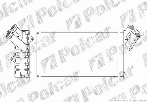 Polcar 5786N81X - Теплообменник, отопление салона autodnr.net