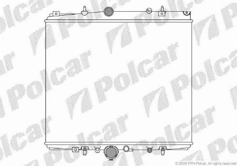 Polcar 5787081X - Радіатор, охолодження двигуна autocars.com.ua