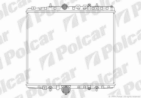 Polcar 578708-1 - Радіатор, охолодження двигуна autocars.com.ua