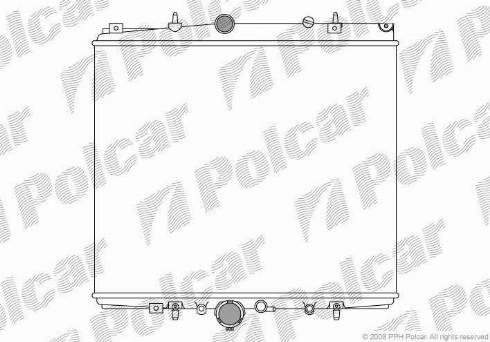 Polcar 5787082X - Радіатор, охолодження двигуна autocars.com.ua