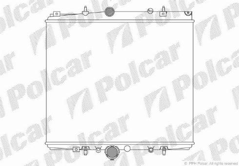 Polcar 578708A2 - Радіатор, охолодження двигуна autocars.com.ua