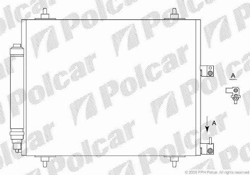 Polcar 5787K81X - Конденсатор, кондиціонер autocars.com.ua