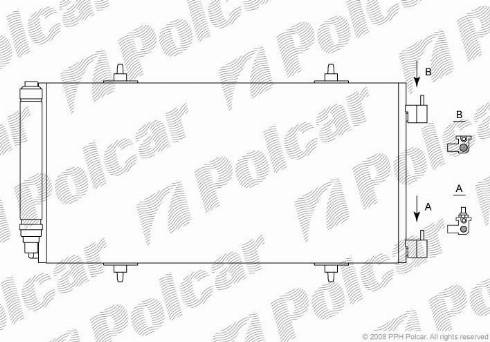 Polcar 5787K82X - Конденсатор, кондиціонер autocars.com.ua