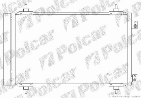 Polcar 5787K84X - Конденсатор, кондиціонер autocars.com.ua