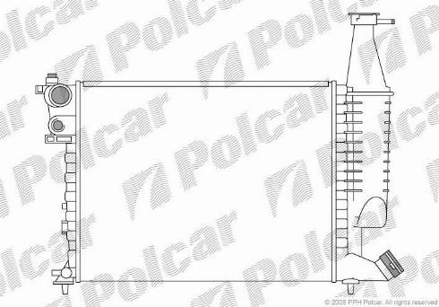 Polcar 5790081X - Радиатор, охлаждение двигателя avtokuzovplus.com.ua