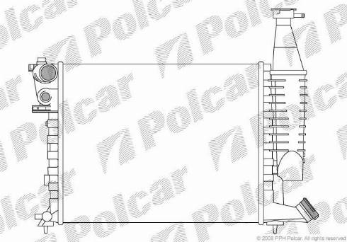 Polcar 579008-1 - Радиатор, охлаждение двигателя avtokuzovplus.com.ua