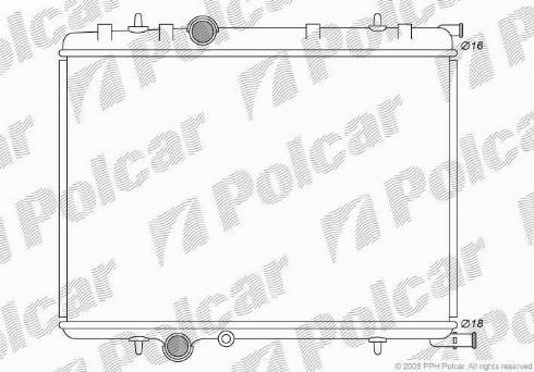 Polcar 579008A2 - Радіатор, охолодження двигуна autocars.com.ua