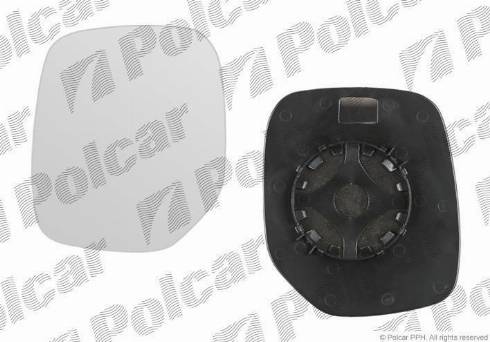 Polcar 5790557M - Дзеркальне скло, зовнішнє дзеркало autocars.com.ua