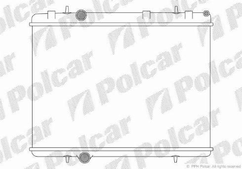 Polcar 579208-1 - Радиатор, охлаждение двигателя avtokuzovplus.com.ua