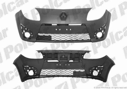 Polcar 600107-2 - Буфер, бампер autocars.com.ua