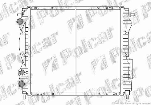 Polcar 6006088X - Радіатор, охолодження двигуна autocars.com.ua