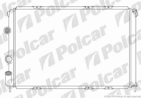 Polcar 600708-2 - Радиатор, охлаждение двигателя avtokuzovplus.com.ua